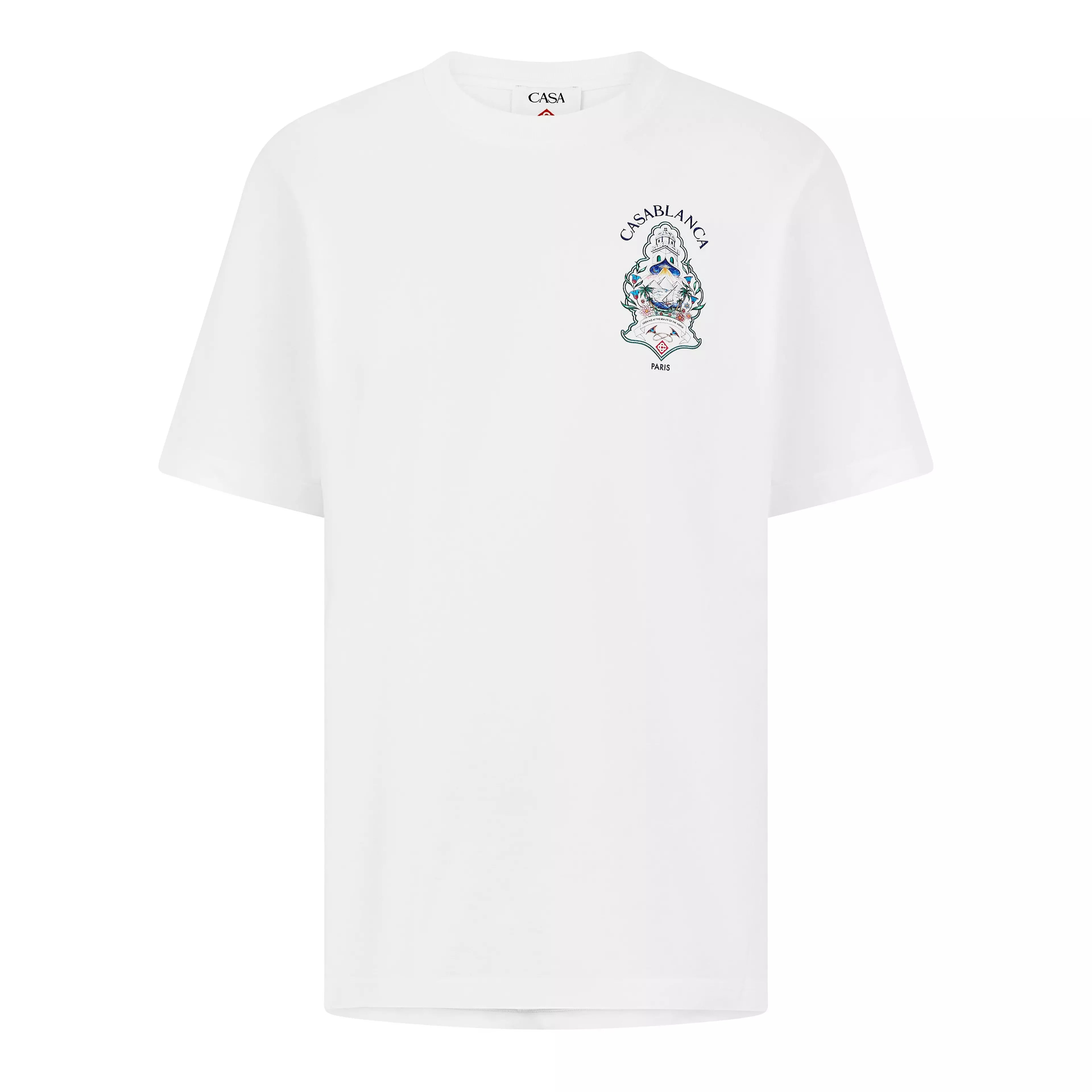 CASABLANCA CASA HOTEL EMBLEM T-Shirt White