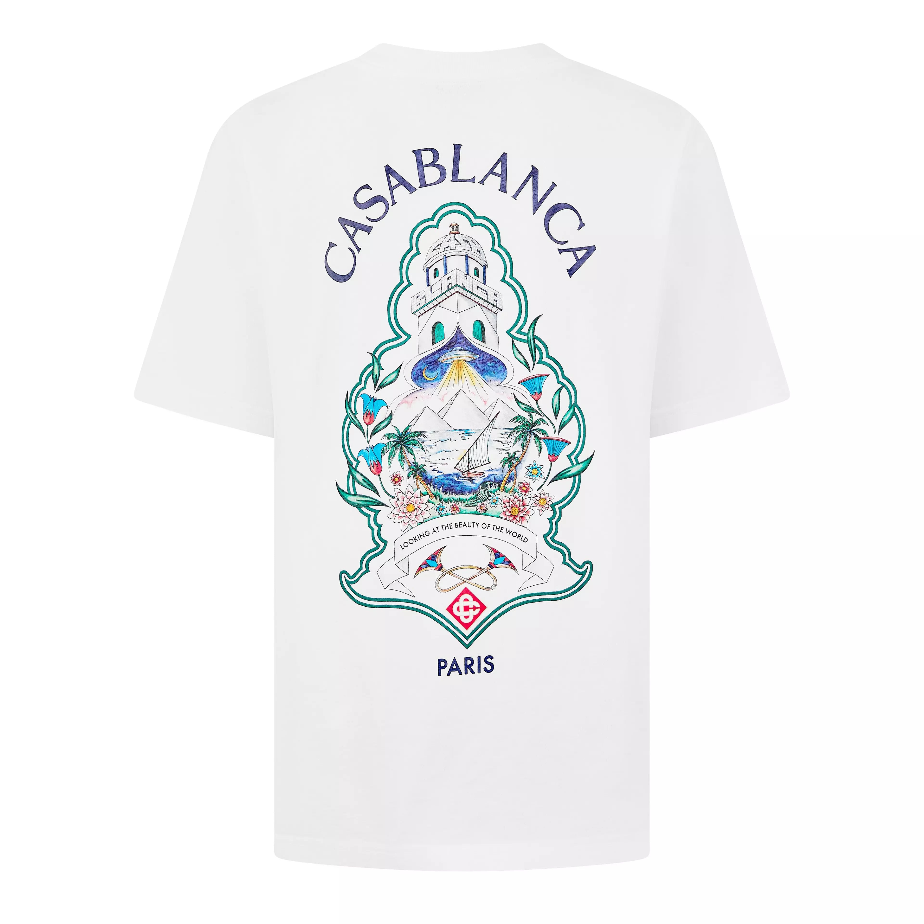 CASABLANCA CASA HOTEL EMBLEM T-Shirt White