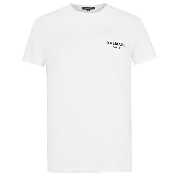 Balmain Chest Logo T Shirt White