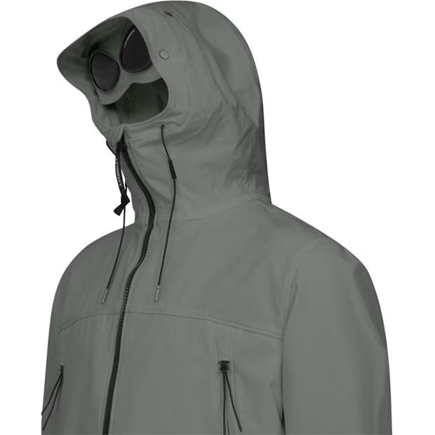 CP COMPANY Goggle Soft Shell Jacket Grey