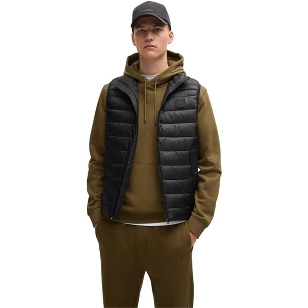 Boss Oden Logo Gilet Black