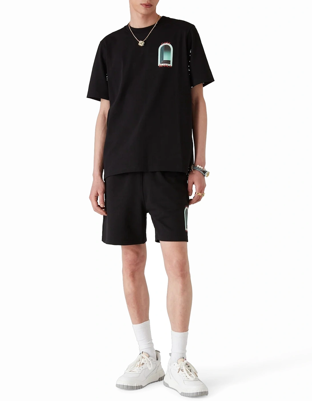 Casablanca L'Arche Graphic T Shirt Black
