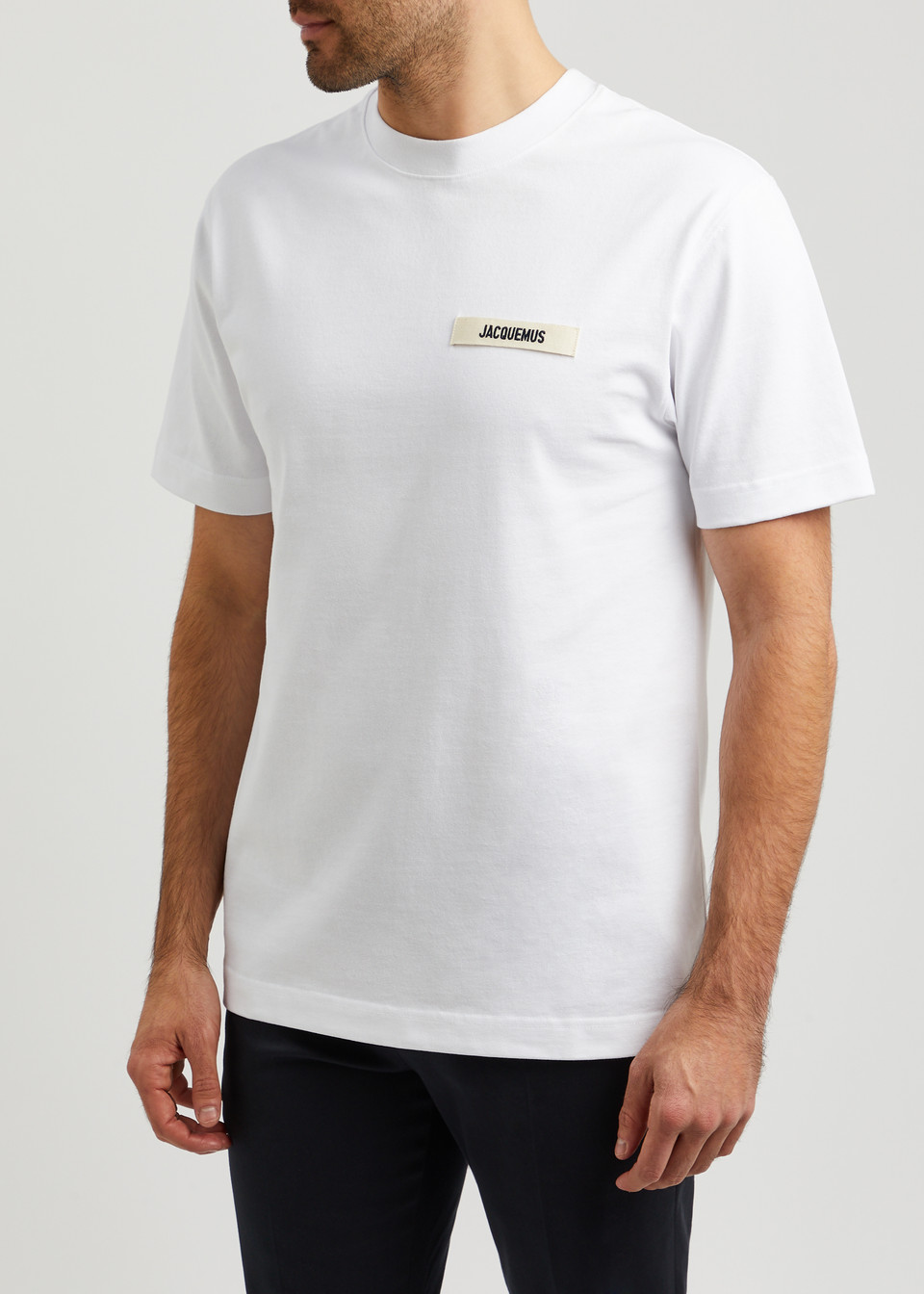 Jacquemus The Gros Grain Logo T Shirt White