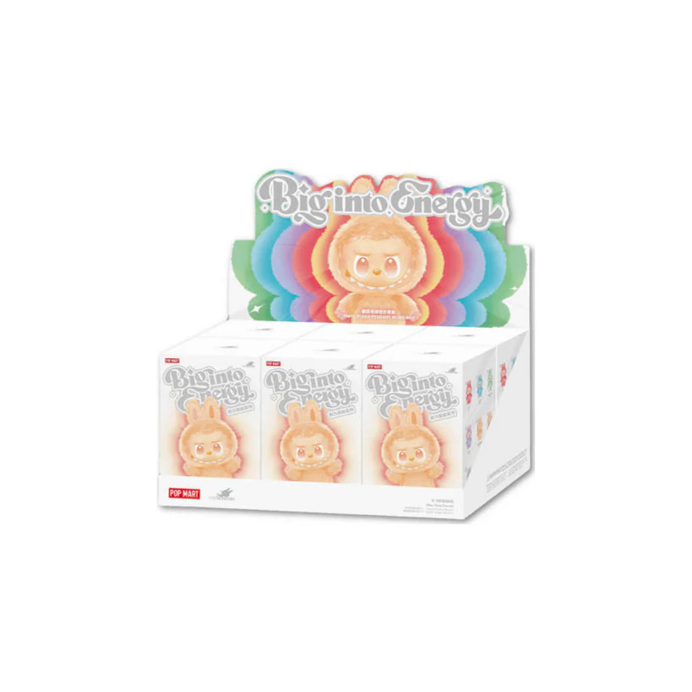 Pop Mart Labubu The Monsters ‘Big Into Energy’ Series Vinyl Plush Pendant Sealed Case (6 Blind Box)
