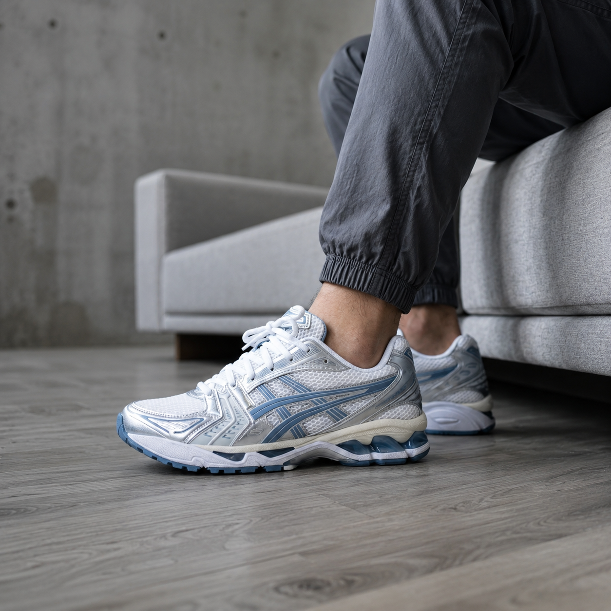 Asics Gel Kayano 14 White Light Navy