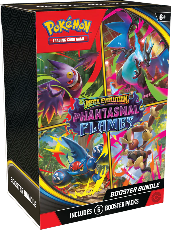 Pokemon Mega Evolution Phantasmal Flames Booster Bundle (PK6)