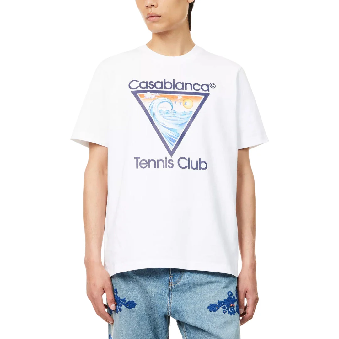 CASABLANCA Tennis Club Icon T-Shirt White