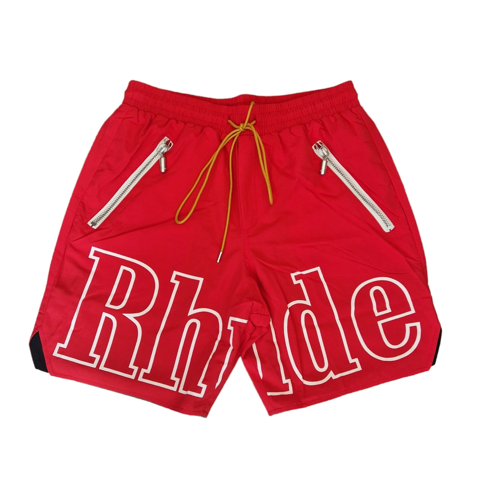 Rhude Logo Shorts Red