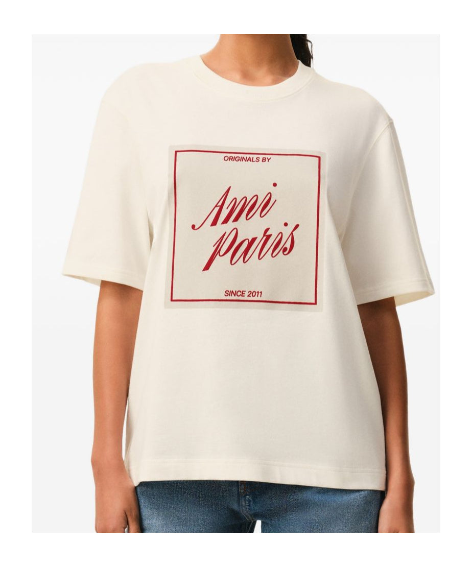 Ami Paris AMI Heritage Printed Graphic T-Shirt