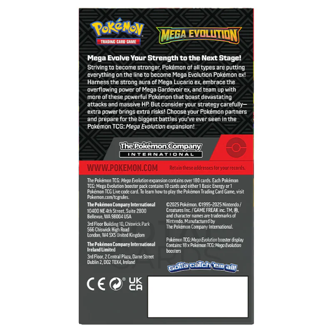 Pokemon TCG - Mega Evolutions Half Booster Box X2 (36 Packs)