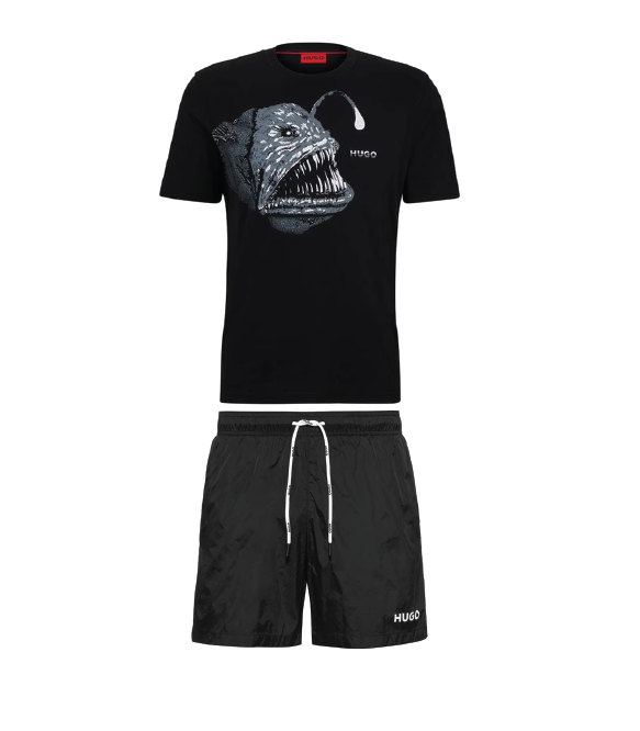 Hugo Boss Dibeach Logo Shorts Set