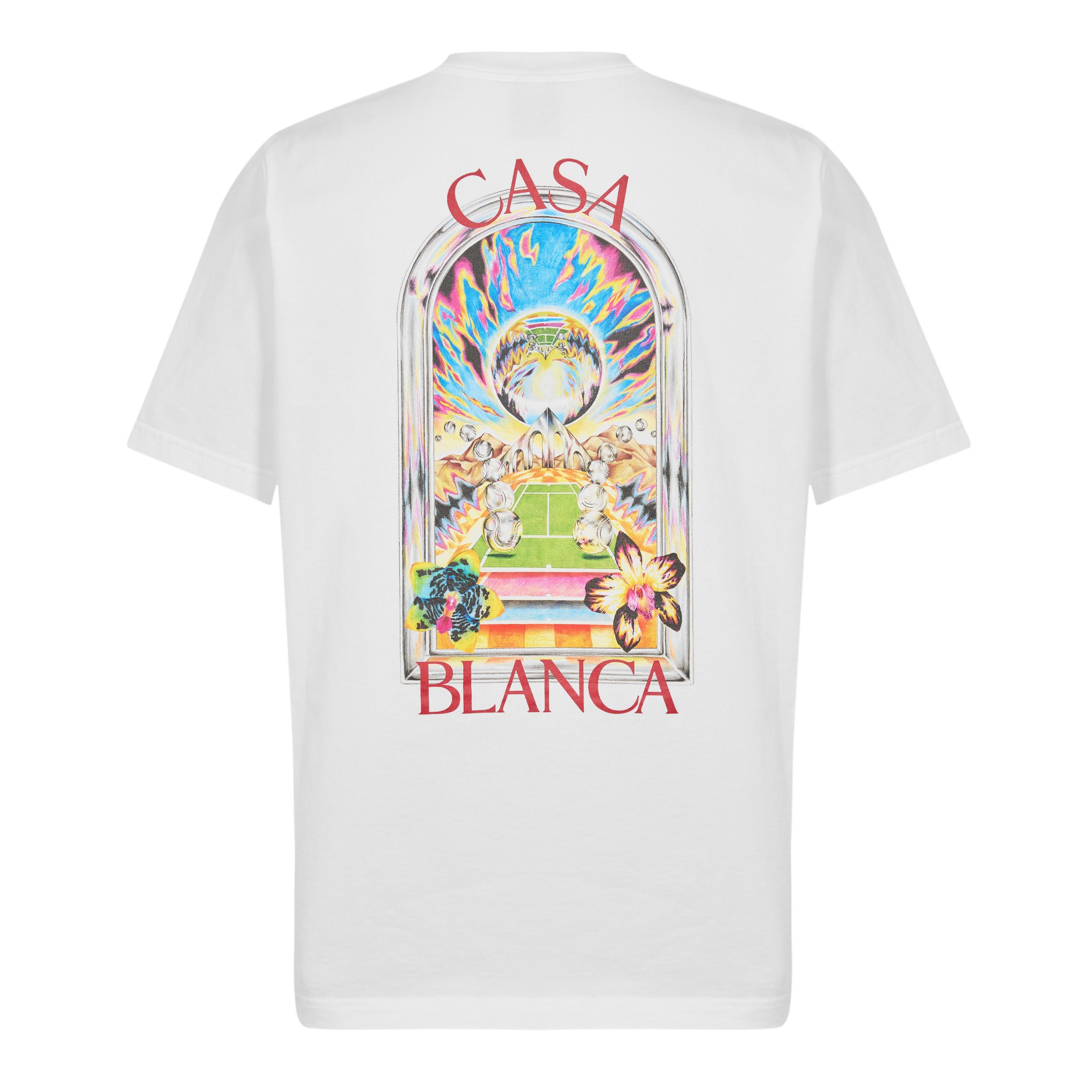 Casablanca Tennis Blaze T-Shirt White