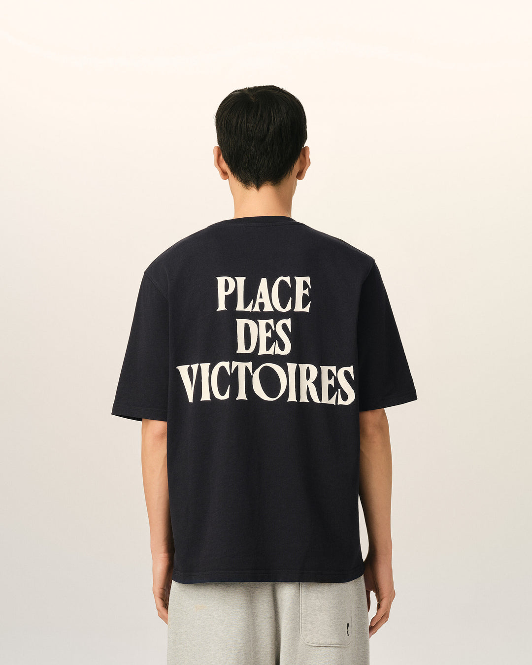 Ami Paris Logo Print T Shirt Black