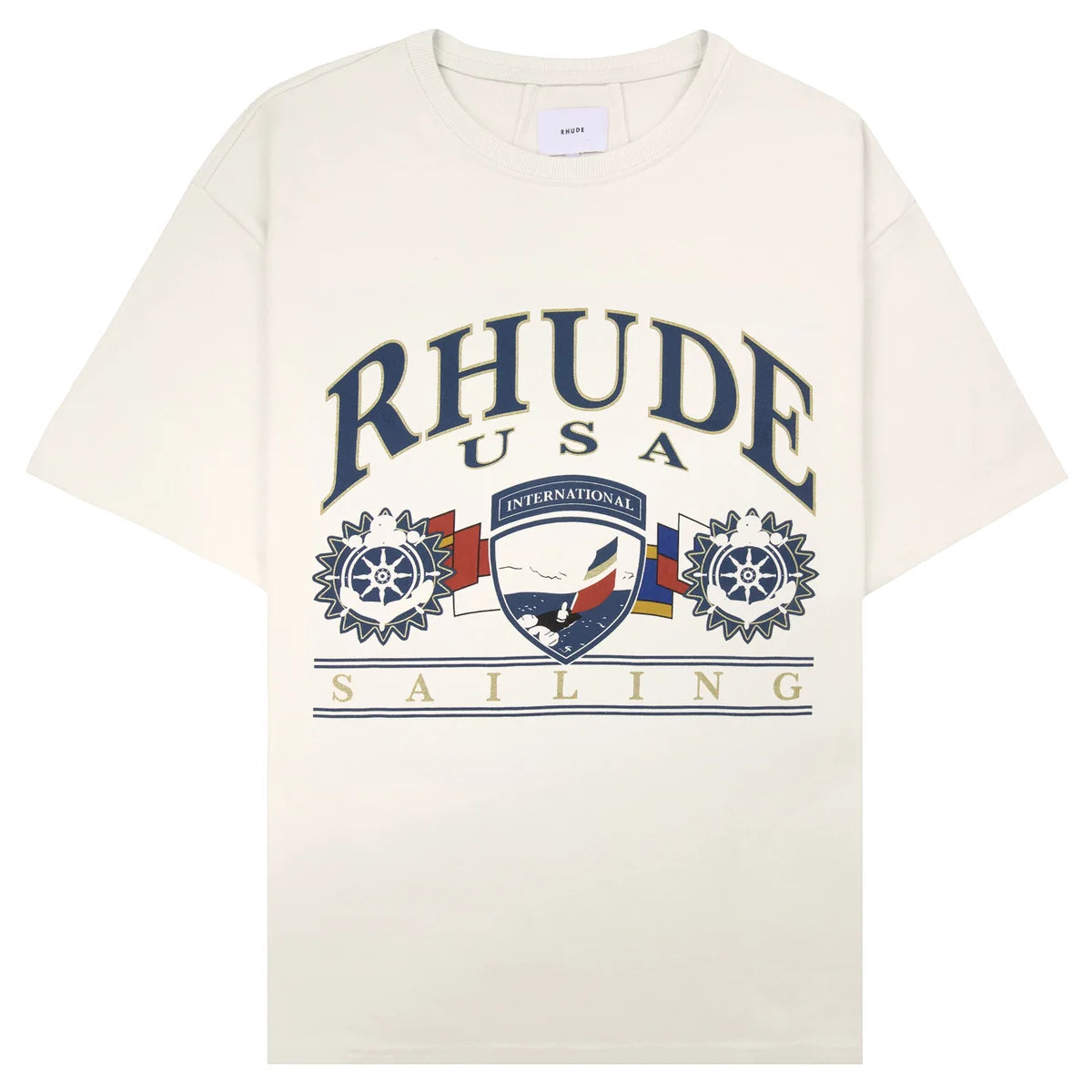 RHUDE USA SAILING ICON T SHIRT