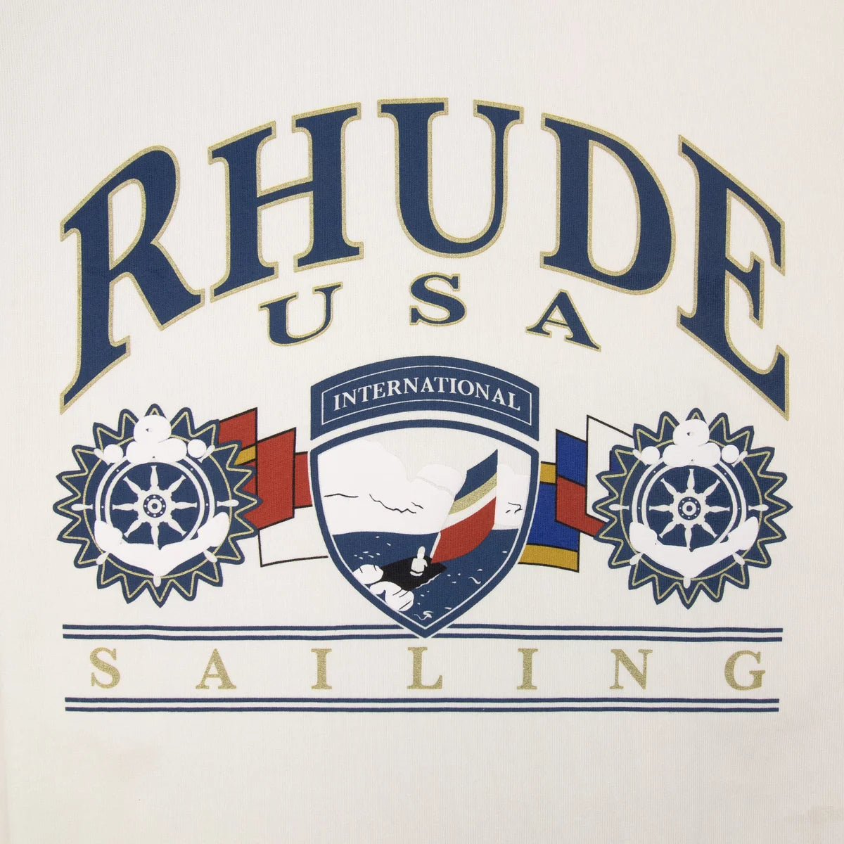 RHUDE USA SAILING ICON T SHIRT