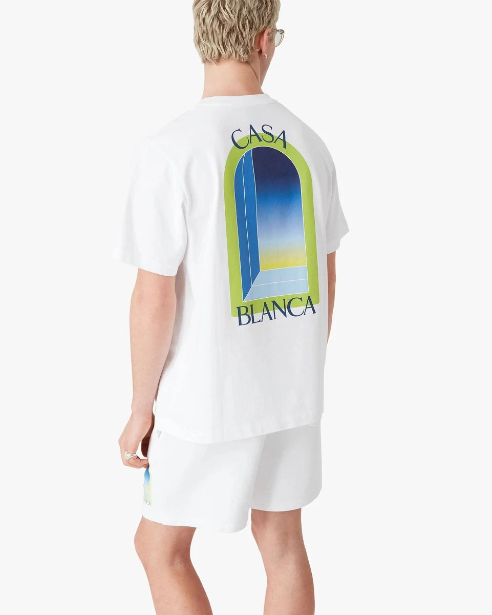 Casablanca Larche Class T-Shirt White/Lime