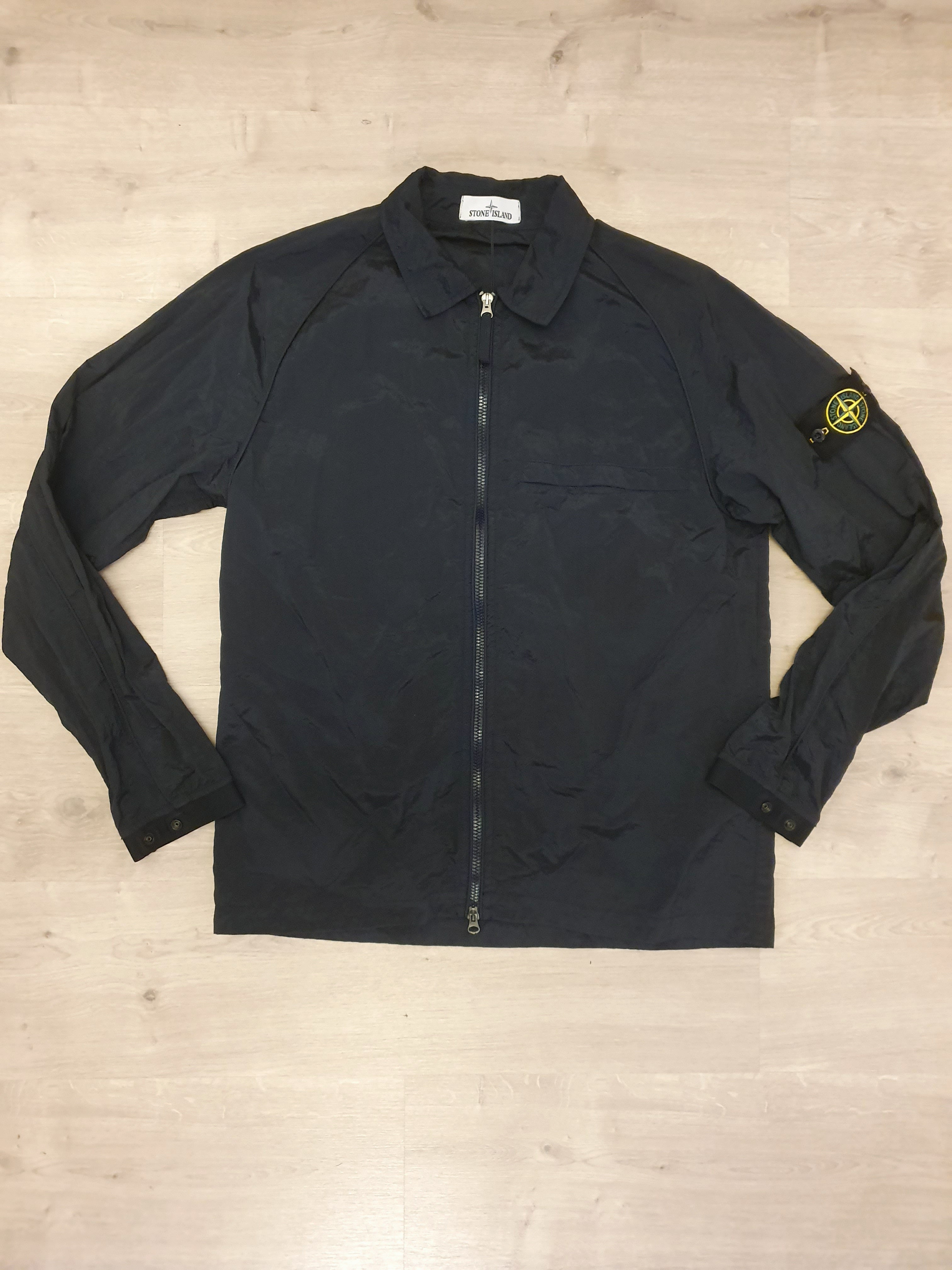 Stone Island Nylon Overshirt Navy