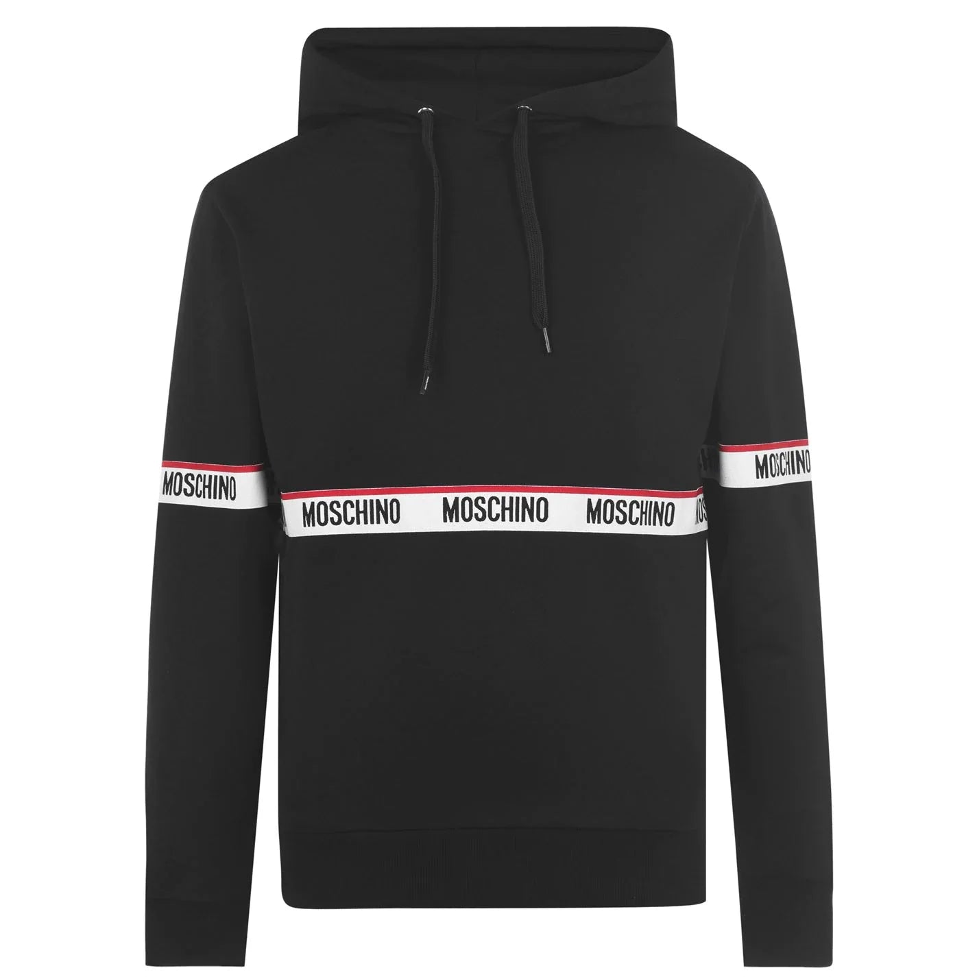 Moschino Tape Hoodie Black