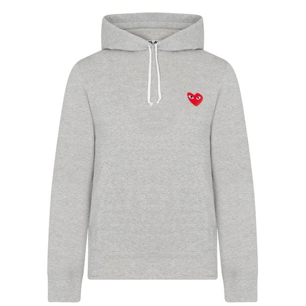 Comme Des Garçons Play Hoodie Grey