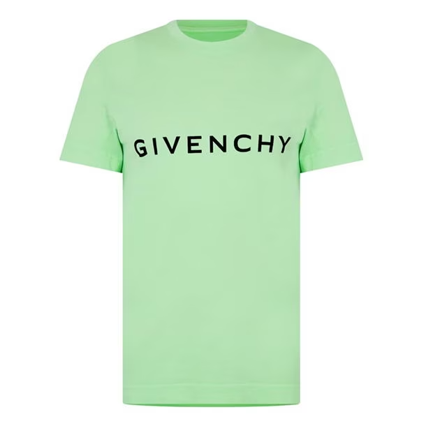 Givenchy Logo T-Shirt Neon Green