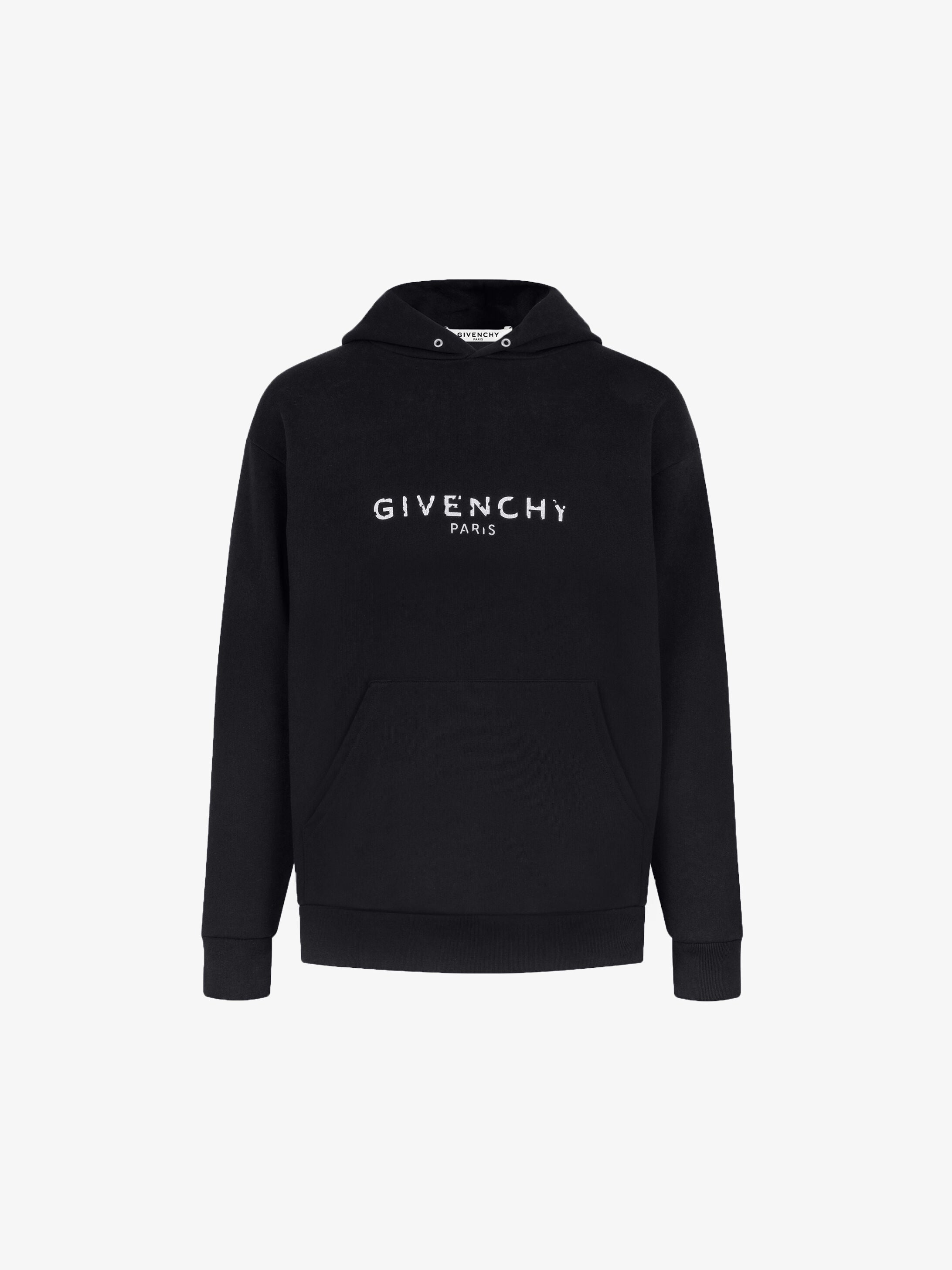 Givenchy Paris Logo Hoodie Black