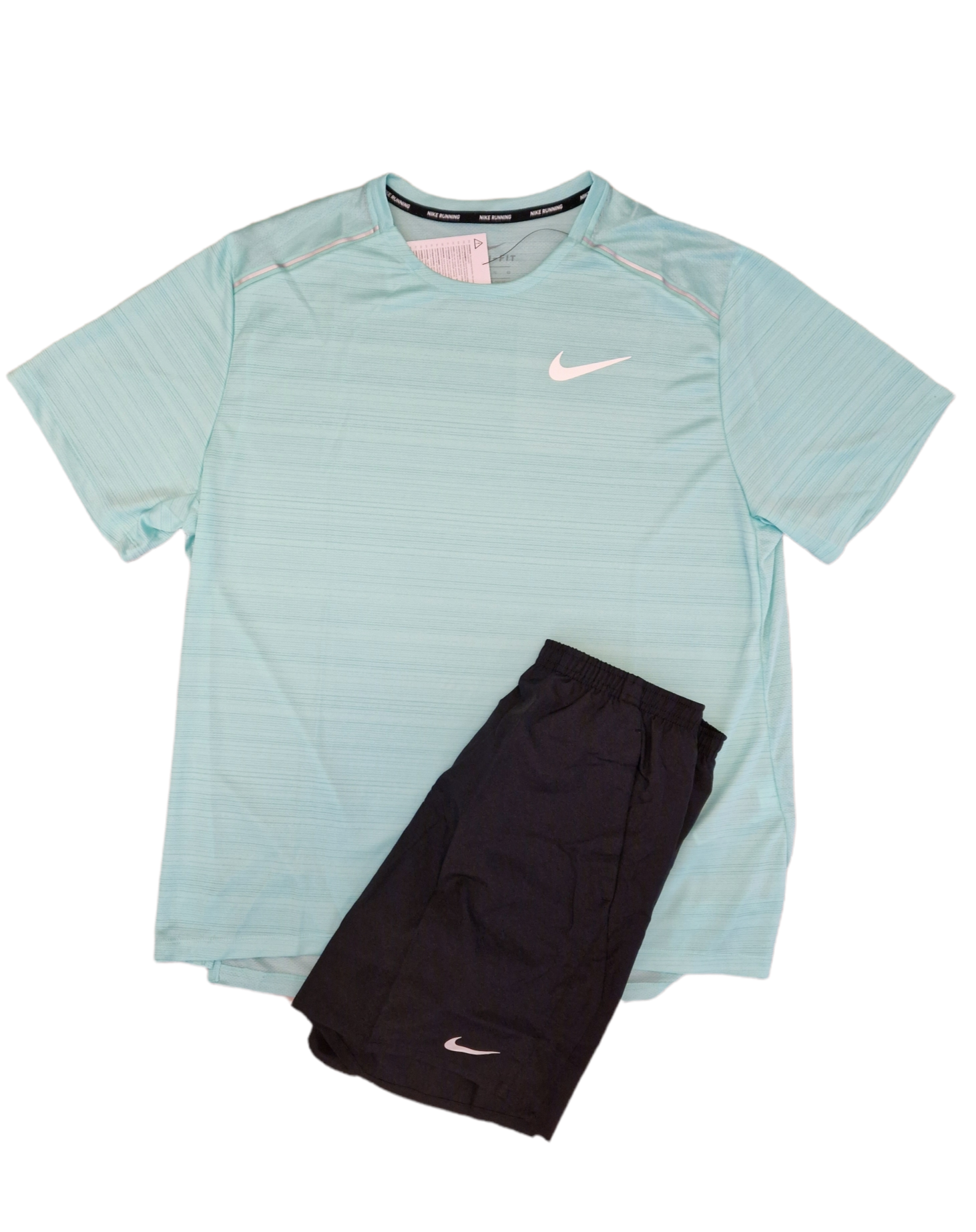 Nike Dri Fit Shorts Set Aqua/Black