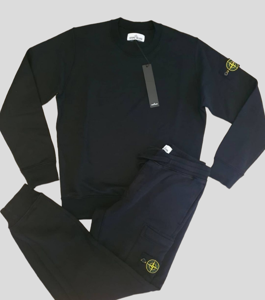 Stone Island Full Tracksuit Black