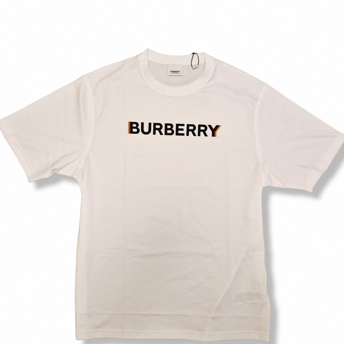 Burberry double logo t shirt shop