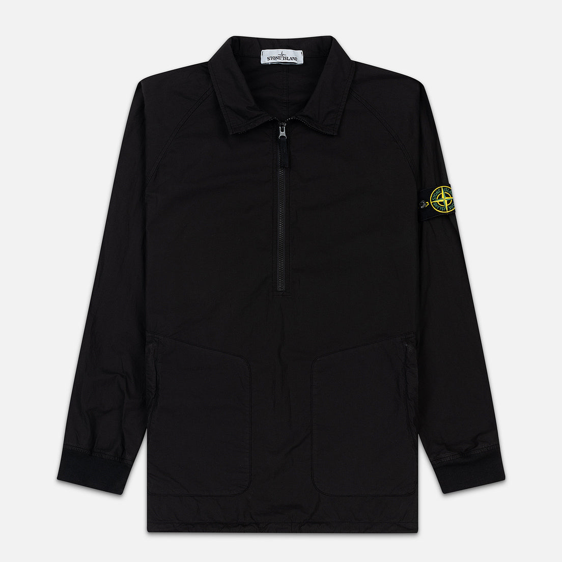 Stone Island Half Zip Overshirt Black