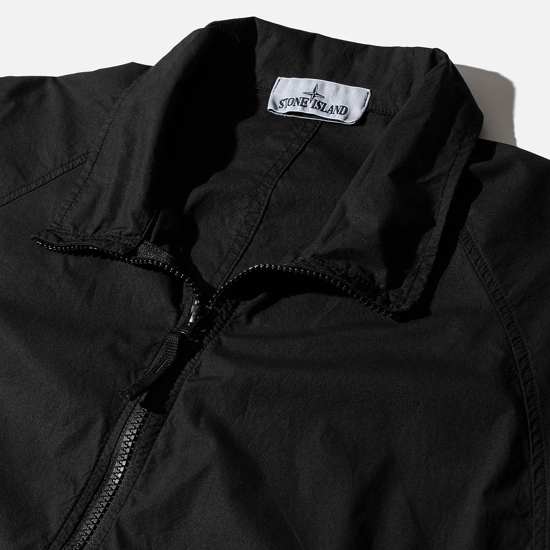 Stone Island Half Zip Overshirt Black